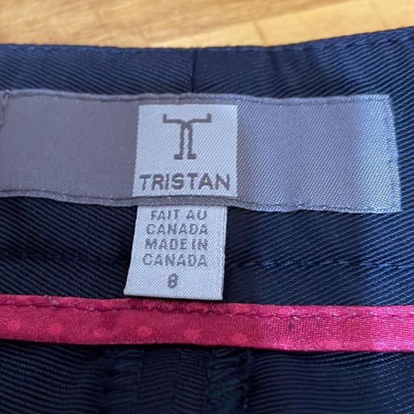Tristan navy shiny pants. Size 8 - Picture 2 of 5